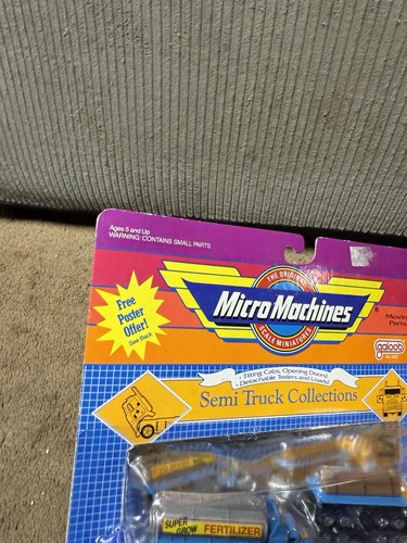 Vintage Micro Machines #7 Lumberjacks 80s Galoob Semi Truck Collections(Sealed!) - Picture 8 of 24