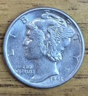 1943-P Silver Mercury Dime Circulated Cleaned 90% Silver [CMC43P0001]