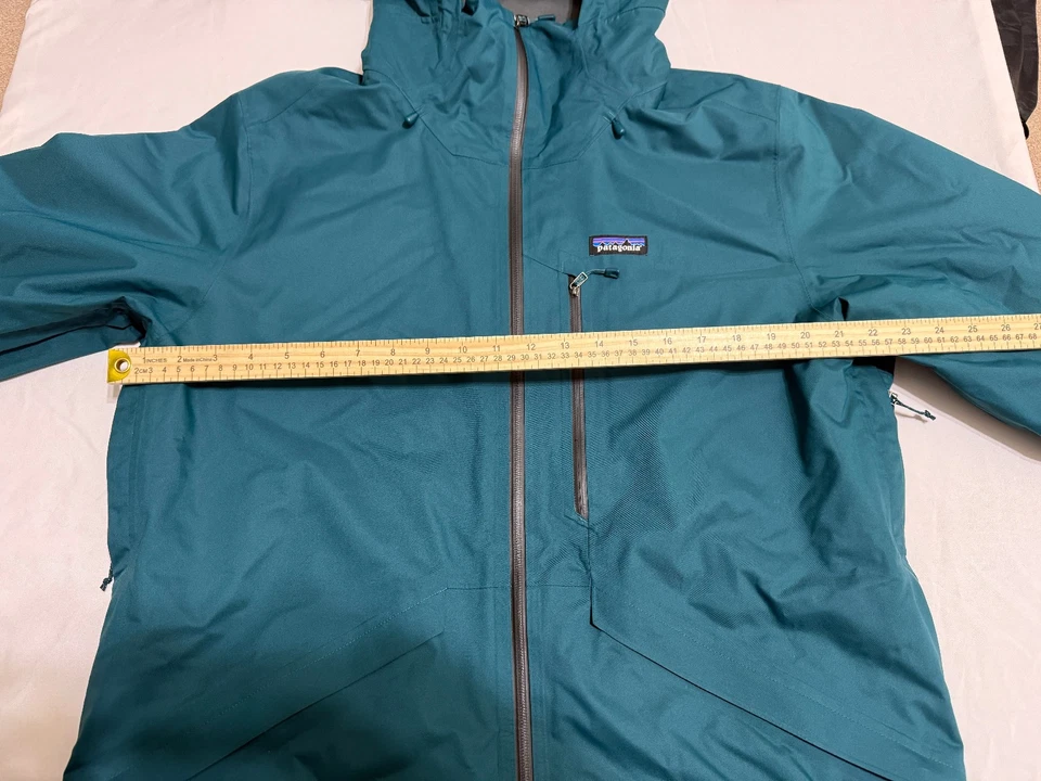 ✅ Chaqueta Patagonia Para Hombre Mediana Snowshot Esquí Snowboard H2NO & RECCO - Verde Oscuro Foto 4 de 4