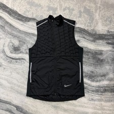 Nike Aeroloft 3.0 Black Reflective Size Medium Running Vest Body Warmer Gilet