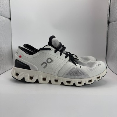 On Cloud X 3 Shoes Mens Size 7.5 White CloudTec Sole Running Cushioned Gym