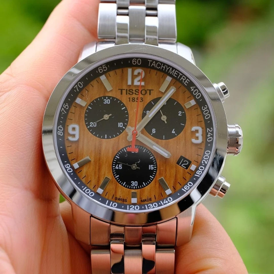 TISSOT PRC 200 Chronograph Quartz 42mm Brown Dial Stainless Steel Watch - image 3 of 4