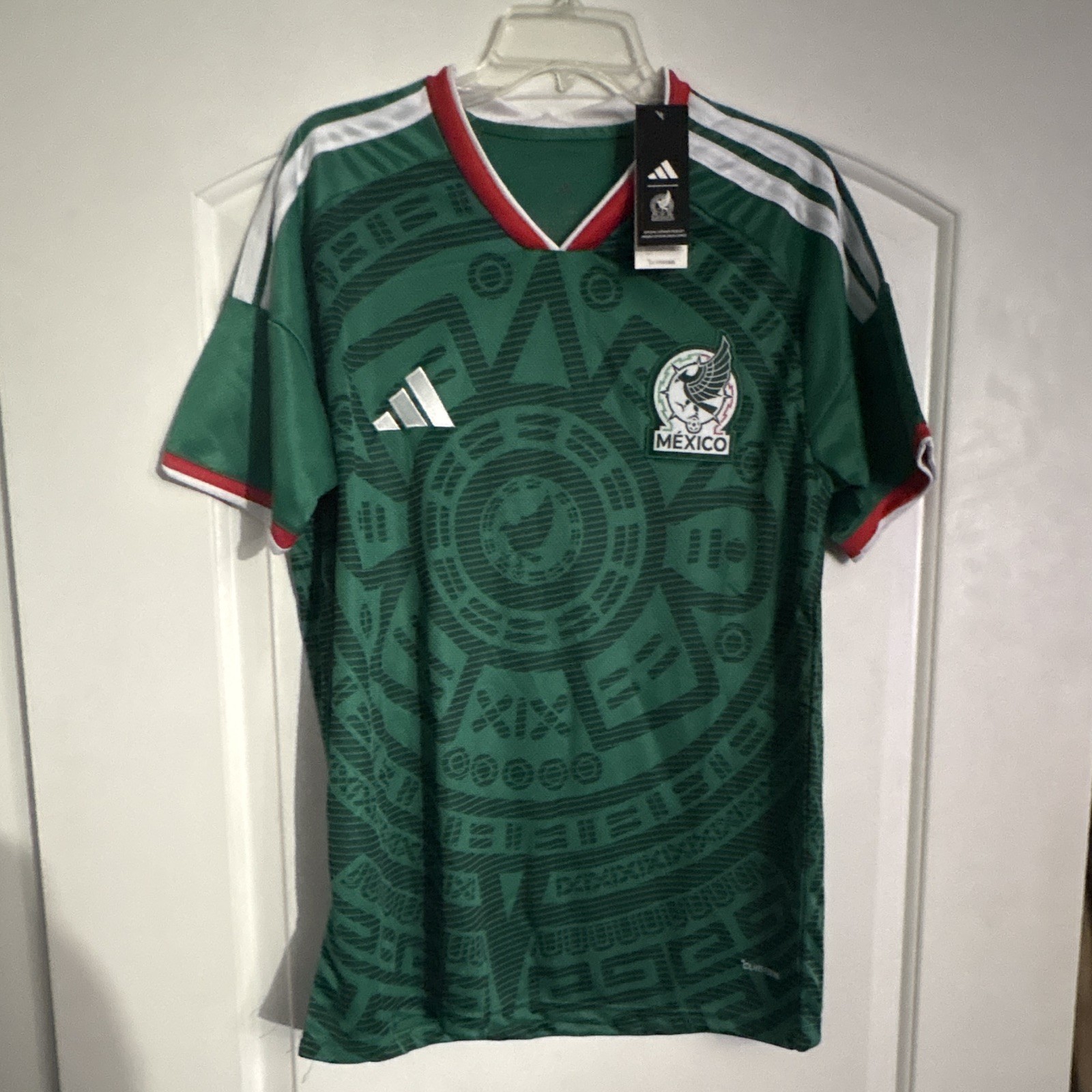 Mexico National Team Soccer Jersey Green Red White ClimaCool Slim Fit XL replica