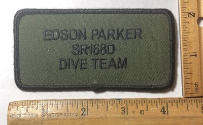 Edson Parker Dive Team SR1680 Or SR169D Iron On Patch