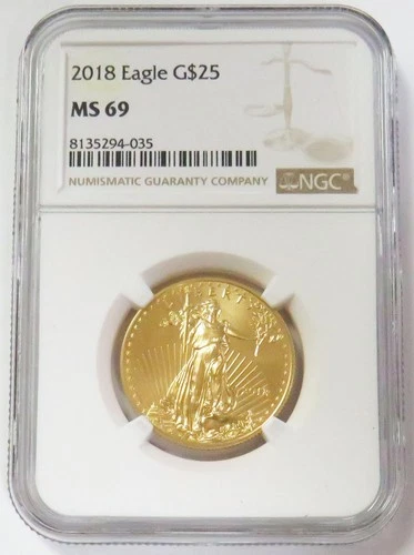 2018 American Gold Eagle 1/2 oz — photo from another recent sale