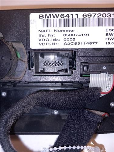 BEDIENINGSPANEEL AIRCO BMW 3 serie (E90) 2005 64119199259 / 6411697203101 - Afbeelding 5 van 5