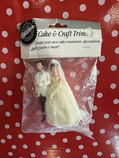 Vtg Wilton Classic Couple Wedding Cake Topper Vintage New Old Stock 1988