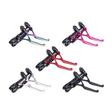 Mountain Bike Fixed Gear Brake Curved Levers Double Handle Aluminum Alloy Brake