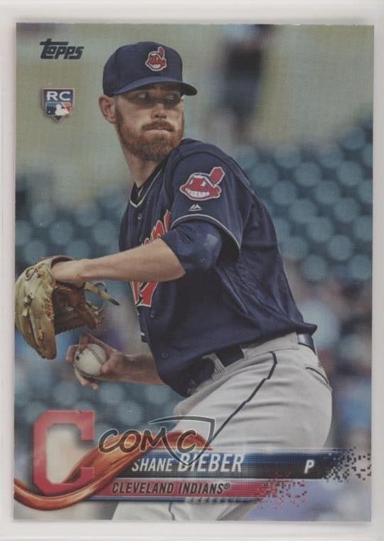 2018 Topps Update Rainbow Foil Shane Bieber #US198 Rookie RC 00jz
