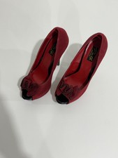 Escarpins Pin Up Couture - Talons Hauts à Plateforme - Imprimé Guépard Doré - Taille 7
