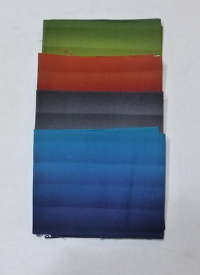 Fat Qtr Bundle of 4 Multicolor Ombre Cotton Fabric