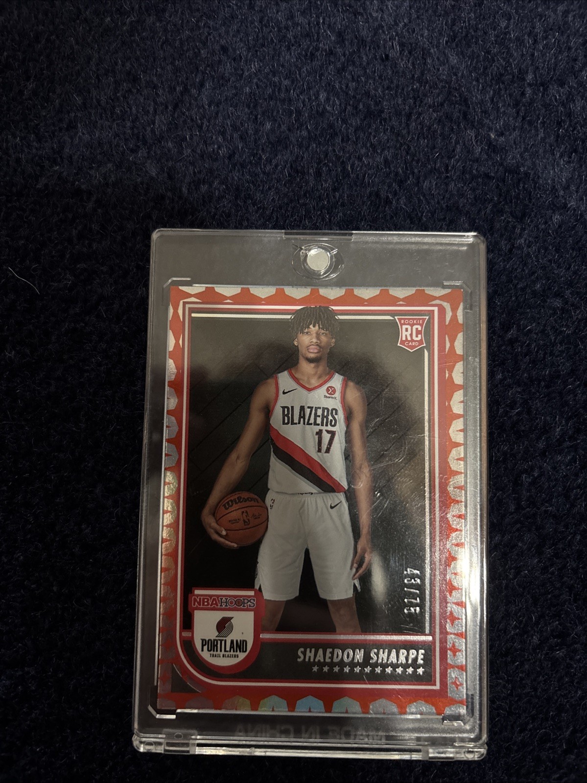 2022-23 Panini NBA Hoops - Rookies Shaedon Sharpe #237 Gravity /75 (RC)