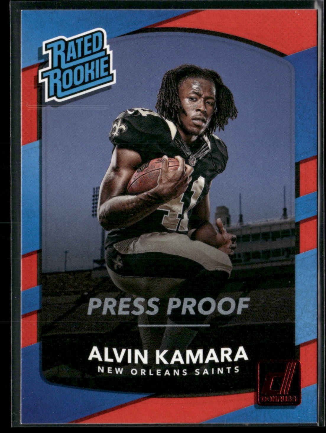 Alvin Kamara Panini Donruss #349 Silver Press Proof