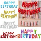 300pcs Happy Birthday Foil Balloon Banner Bunting Letters Party Decor Job Lot