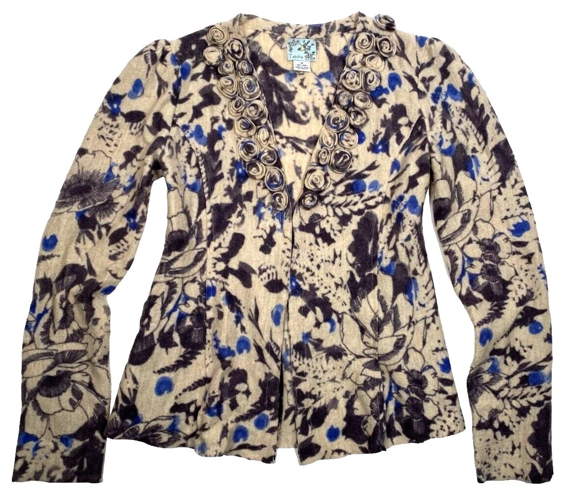 Terno Anthropologie multicolorida floral ternos e Separa para mulheres