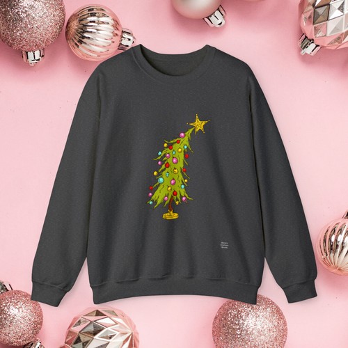 Grinch Tree Unisex Heavy Blend Crewneck Sweatshirt - Bild 10 von 15