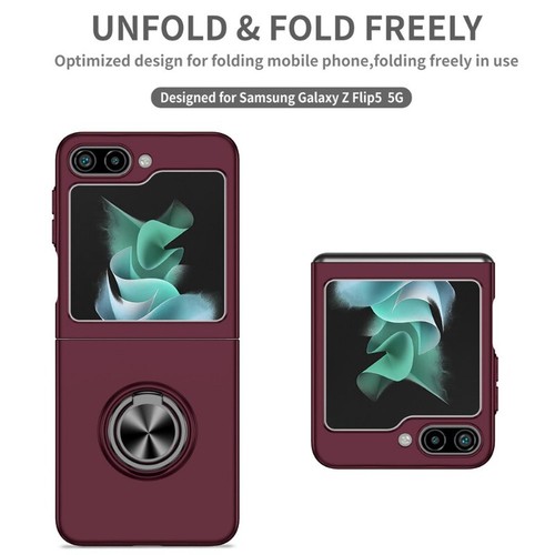 For Samsung Galaxy Z Flip 3 4 5 6 7 5G Magnetic Case Shockproof Ring Stand Cover - Picture 32 of 87