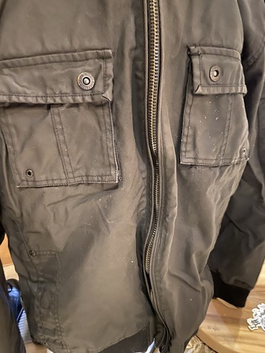 Buffalo Men’s Black Military Style Jacket Men’s XL - Picture 2 of 7