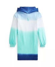 Polo Ralph Lauren Blue Big Girls Ombre Spa Terry Hoodie Dress