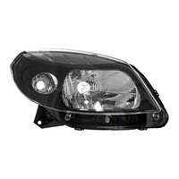 Halogen Scheinwerfer Frontscheinwerfer Rechts H4 Schwarz FüR Dacia Sandero