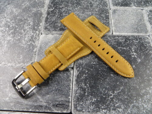 NEW 16mm German Military Aviator Watch Strap Army Leather Cuff watch Band Bund - Picture 18 of 22