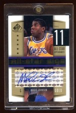 2004 SP MAGIC JOHNSON AUTOGRAPH GOLD #ED 11/12 MINT AUTO  RARE HOF LAKERS LEGEND