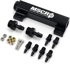 6-Port Vacuum Block Intake Manifold Kit Fuel Wastegate Turbo Boost NOS 1/8NPT