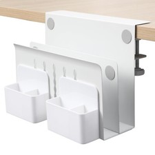 Desk Side Storage, Under Desk Laptop Mount, Table Side Hanging File Organizer...