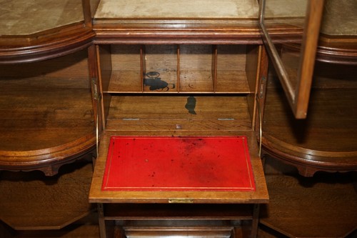 Antique Victorian Holland & Sons Mount Street London Hand Carved Display Cabinet - Picture 21 of 24