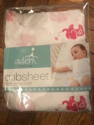 aden and anais airplane crib sheet