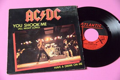 AC DC 7'' Du Hast Mich Geschüttelt Frankreich Orig 1980