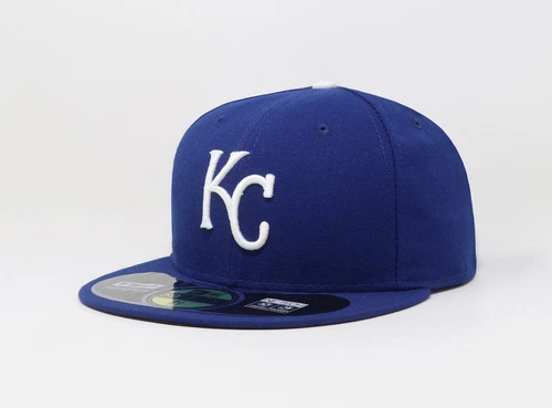 New Era 59Fifty Men Women Cap Kansas City Royals On Field Blue Fitted Game Hat