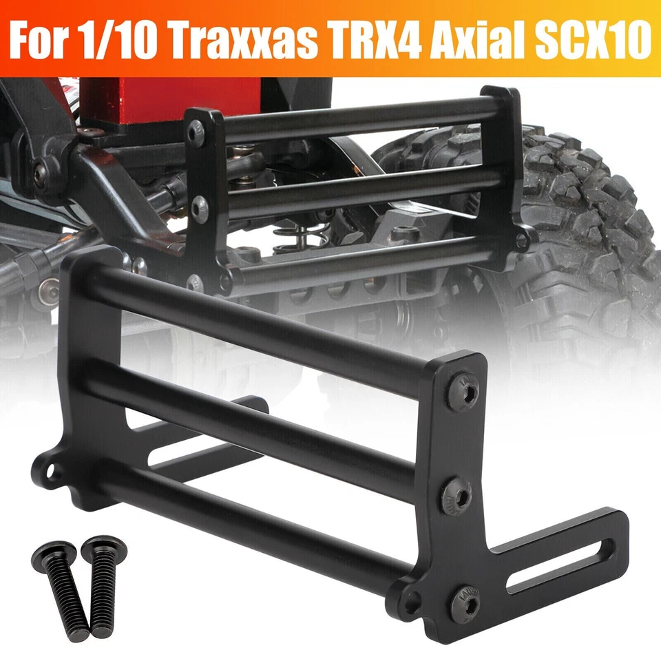 Metal Front Bumper Bars Set for 1/10 Traxxas TRX4 Axial SCX10 II RC Crawler Car - Image 2 of 4