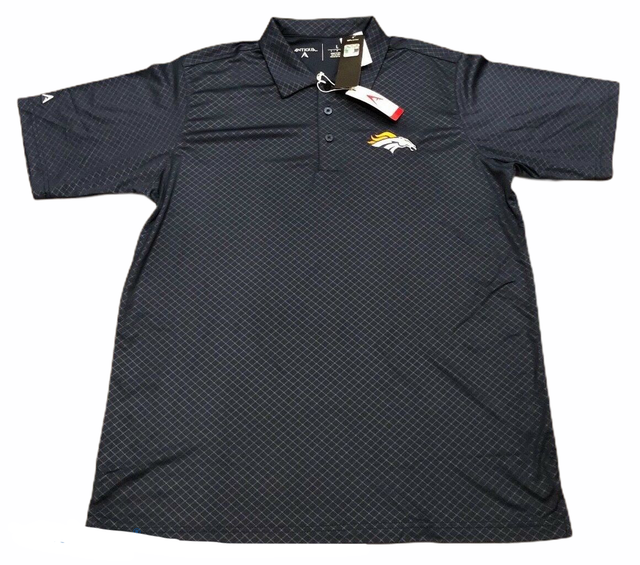 DENVER BRONCOS ANTIGUA DIAMOND POLO GOLF SHIRT NAVY BLUE SIZES S M L XL XXL NWT | eBay