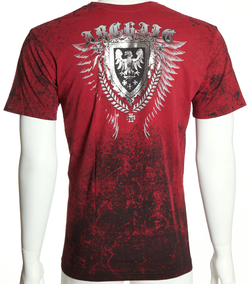 Xtreme Couture Archaic By Affliction Men's T-Shirt – Y2K Graphic Tee, Bold Print, Regular Fit