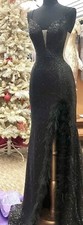 Sequins Mermaid Split Prom Dresses Women Sparkly Evening Formal Party NWOT