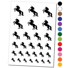 Majestic Unicorn Rearing Up Temporary Tattoo Water Resistant Set Collection
