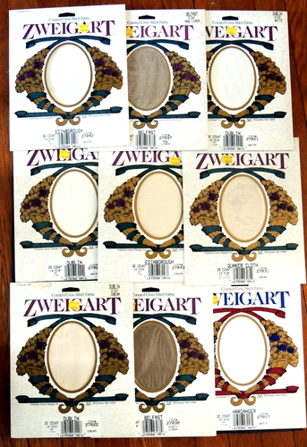 ZWEIGART Counted Cross Stitch Fabric Mixed Lot 9 Packages NEW - 第 1/6 張圖片