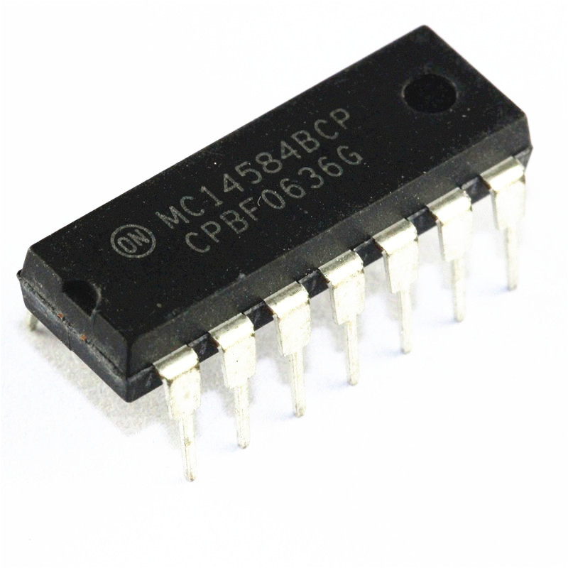 2 Pcs Dip Ic Mc14584 Mc14584Bcp New