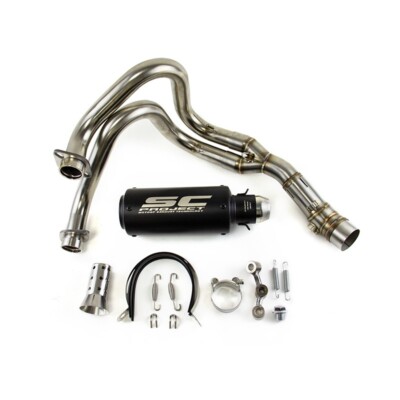 For Kawasaki Ninja 650 Z650 2012-2024 Full System Exhaust Tips Black Header Pipe