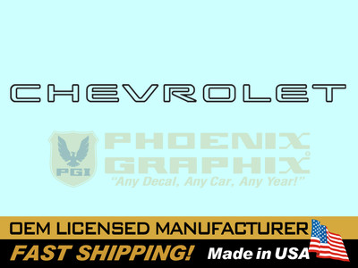 1999 2000 2001 2002 2003 2004 2005 Chevrolet Fleetside Truck Tailgate Decal