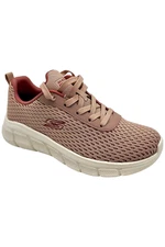 Skechers Women's Bobs B Flex Knit Lace Up Sneakers Swift Flair Blush