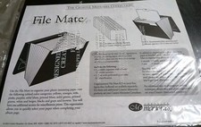 New Creative Memories Accordion Black File Mate, Sealed With File Folders