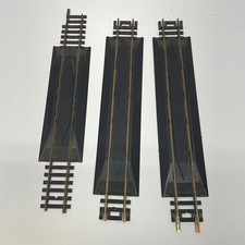 Vintage Atlas HO 9" Straight Rerailer Brass Rails Black Ties Code 100 44