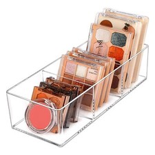 Acrylic Organizer 3 Cube Sections Makeup Organizer For Drawer Makeup Organizer F