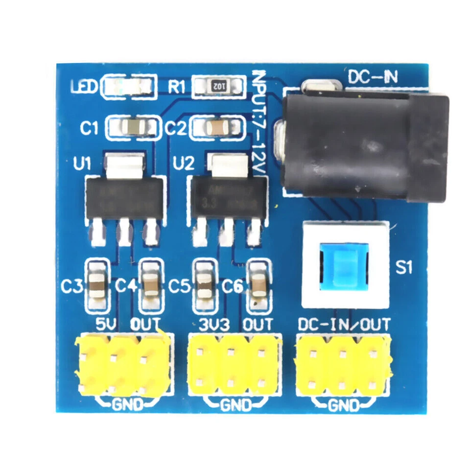 DC-DC 12V To 3.3V 5V Buck Step down Power Supply Module For Arduino - Image 2 of 4