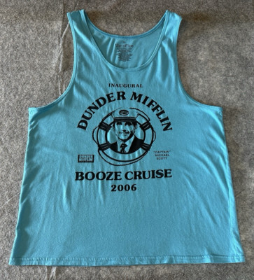 The Office Booze Cruise 2006 Classic Sitcom Carell RippleJunction XL Tank Top