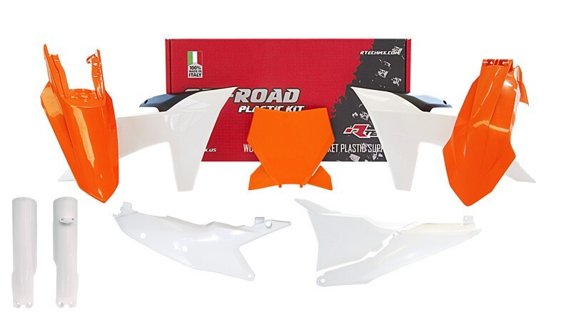 KTM SX SXF 125 250 300 350 450 2023 2024 Orange White Plastic Fairing Kit