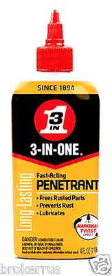 3-IN-ONE PENETRANT Lubricant penerating Oil Loosen nuts bolts Three in 1 12001
