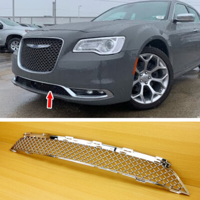 Chrome Front Bumper Grille Grill Lower For Chrysler 300 300C 4DR Sedan 15-17